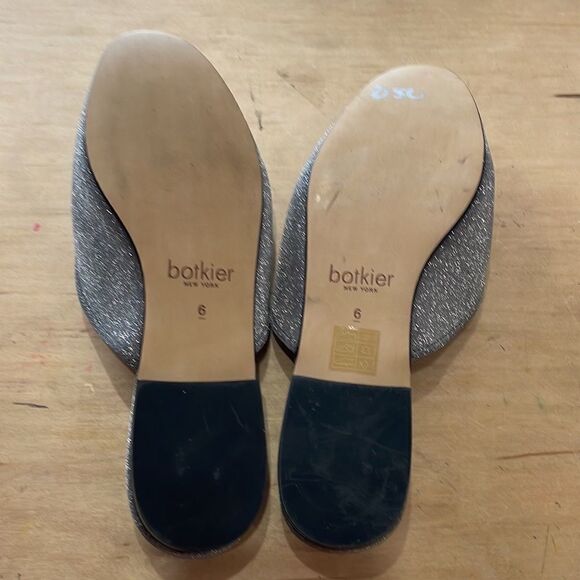 BOTKIER New York Clare Pewter Glitter Mule Loafer NWOT Size 6 - Picture 5 of 7
